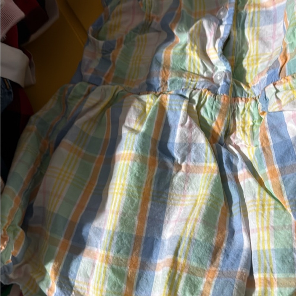 Ruffle Butts Multicolor Plaid Dress